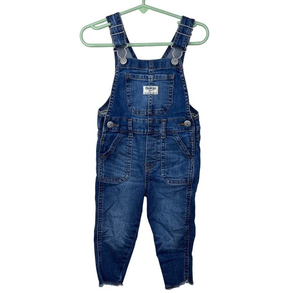 OshKosh Denim Overalls Fringe Hem - Picture 1 of 12